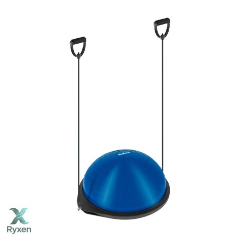 Półpiłka do balansowania, trener równowagi 46cm + pompka, REBEL ACTIVE Rebel
