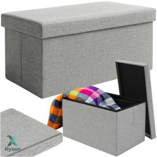 Pufa materiałowa szara 76x38x38cm Ruhhy 26131 RUHHY