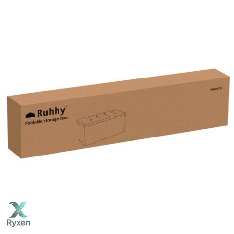 Pufa materiałowa szara 76x38x38cm Ruhhy 26131 RUHHY