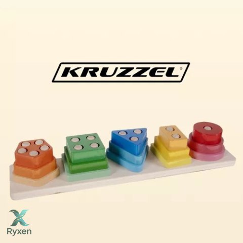 Sorter- układanka drewniana Kruzzel 22492 KRUZZEL