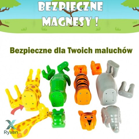 Zestaw malik malblo magnetic zwierzęta z dżungli MALIK