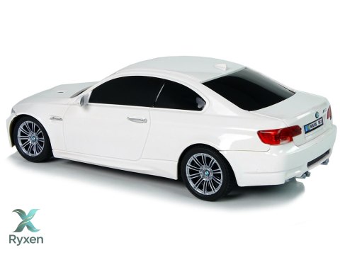 Auto Zdalnie Sterowane BMW M3 Białe Pilot Kierownica 1:18 Dźwięk Światła LEAN TOYS