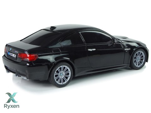 Auto Zdalnie Sterowane BMW M3 Czarny Pilot Kierownica 1:18 Dźwięk Światła LEAN TOYS