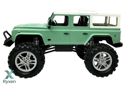 Auto Zdalnie Sterowane Land Rover Defender D110 R/C Zielony 7.5 km/h 1:14 2.4G DOUBLE E