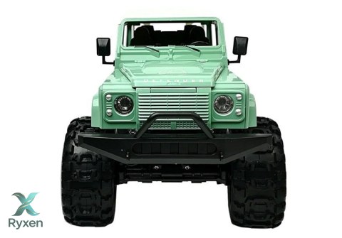 Auto Zdalnie Sterowane Land Rover Defender D110 R/C Zielony 7.5 km/h 1:14 2.4G DOUBLE E