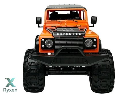 Auto Zdalnie Sterowane Land Rover Defender R/C Pomarańczowe 1:14 DOUBLE E