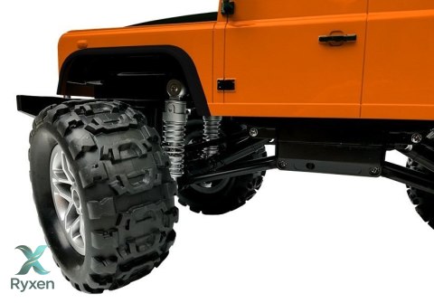 Auto Zdalnie Sterowane Land Rover Defender R/C Pomarańczowe 1:14 DOUBLE E