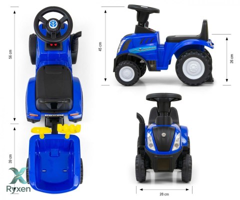 Jeździk pojazd new holland t7 traktor niebieski MILLY MALLY