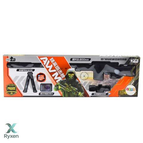Karabin Snajperski Replika AWM Stojak Kulki Wodne Żelowe 80cm LEAN TOYS