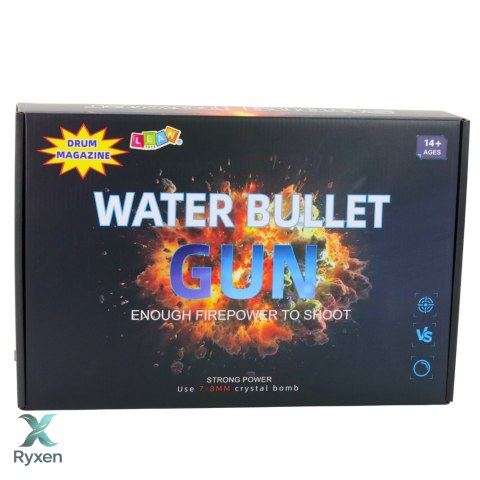 Karabin Szturmowy Na Kulki Wodne Hydrożelowe Celownik Okulary Czarny 86cm LEAN TOYS