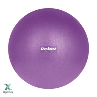 Mini piłka gimnastyczna do pilates rehabilitacyjna 25cm, kolor fioletowy, REBEL ACTIVE Rebel