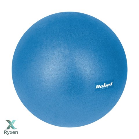 Mini piłka gimnastyczna do pilates rehabilitacyjna 25cm, kolor niebieski , REBEL ACTIVE Rebel
