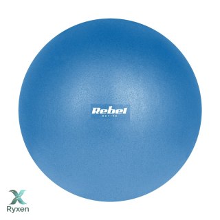 Mini piłka gimnastyczna do pilates rehabilitacyjna 25cm, kolor niebieski , REBEL ACTIVE Rebel