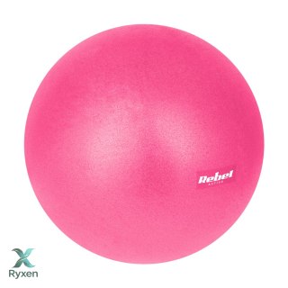 Mini piłka gimnastyczna do pilates rehabilitacyjna 25cm, kolor różowy, REBEL ACTIVE Rebel