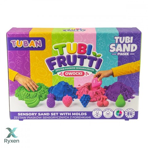 Piasek sensoryczny - zestaw tubi frutti TUBAN