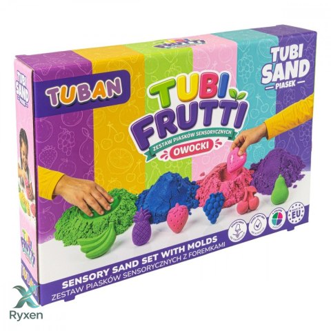 Piasek sensoryczny - zestaw tubi frutti TUBAN