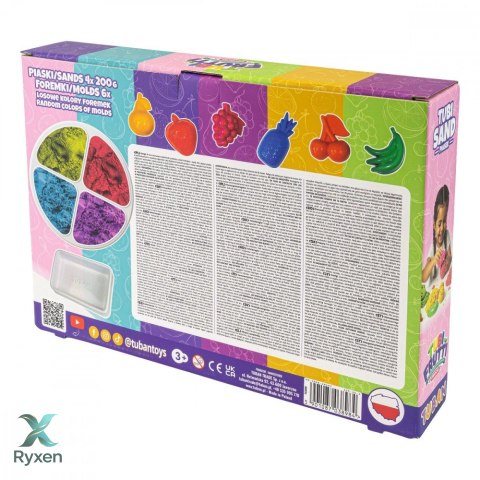 Piasek sensoryczny - zestaw tubi frutti TUBAN