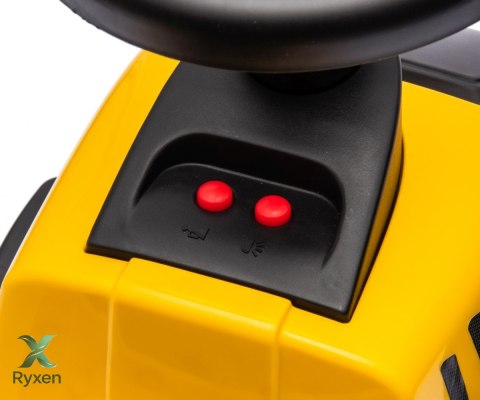 Pojazd cat traktor z przyczepą żółty jeździk MILLY MALLY