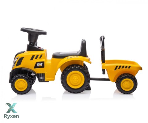 Pojazd cat traktor z przyczepą żółty jeździk MILLY MALLY