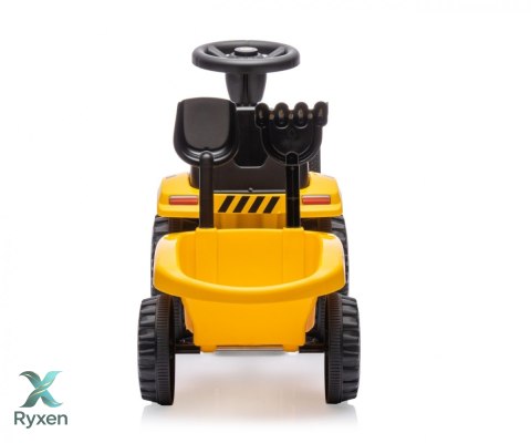 Pojazd cat traktor z przyczepą żółty jeździk MILLY MALLY