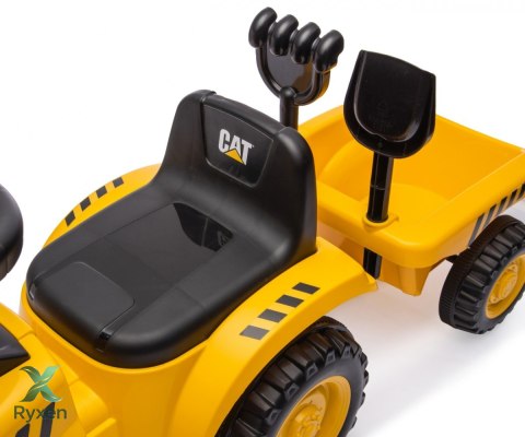 Pojazd cat traktor z przyczepą żółty jeździk MILLY MALLY