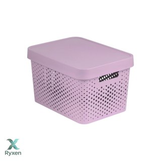 Pojemnik ażurowy z przykrywką Infinity 17L różowy Curver