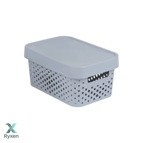 Pojemnik ażurowy z przykrywką Infinity 4,5L szary Curver