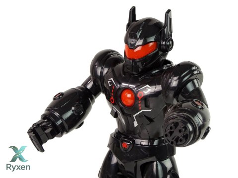 Robot Interaktywny Chodzi Dźwięk Świeci Czarny LEAN TOYS