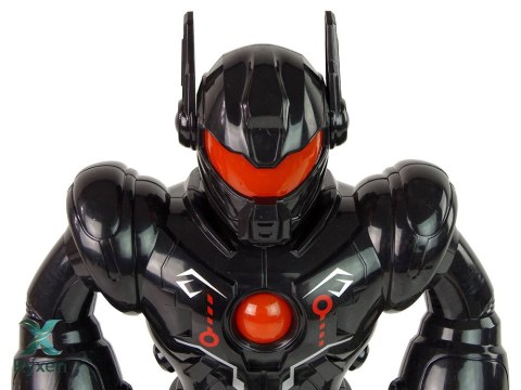 Robot Interaktywny Chodzi Dźwięk Świeci Czarny LEAN TOYS