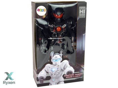 Robot Interaktywny Chodzi Dźwięk Świeci Czarny LEAN TOYS