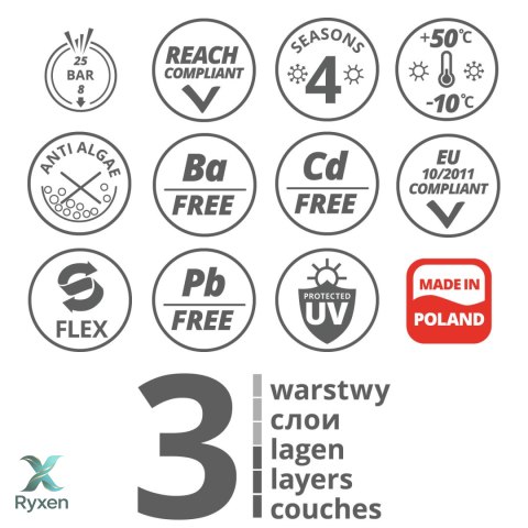 Wąż ogrodowy Vartco Light Plus 1/2" 30m Agaplast