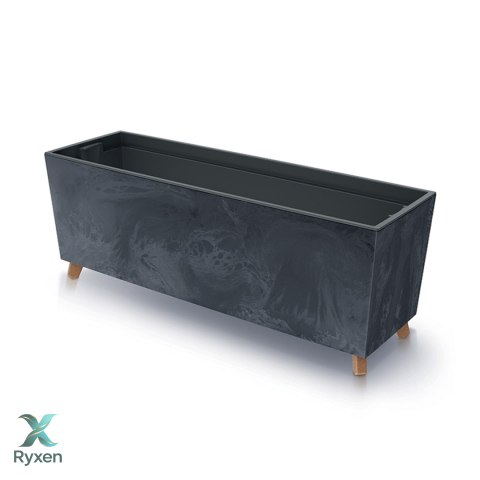 Doniczka URBI CASE BETON EFFECT N DUC800NE - antracytowy Prosperplast