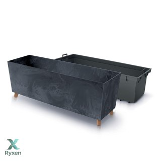 Doniczka URBI CASE BETON EFFECT N DUC800NE - antracytowy Prosperplast