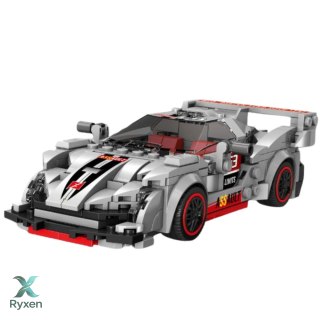 Klocki Konstrukcyjne Auto Sportowe Robot 2w1 Szary 363 el. LEAN TOYS