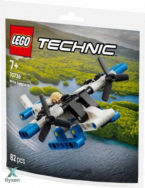 Klocki technic 30736 biały wodnosamolot LEGO