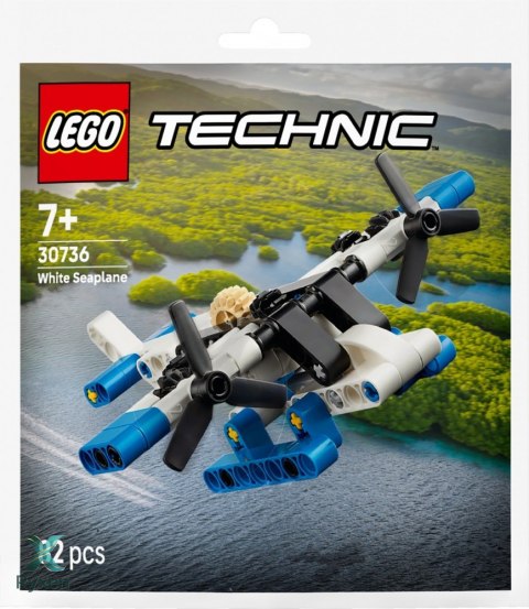 Klocki technic 30736 biały wodnosamolot LEGO
