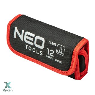 Końcówki wkrętakowe z uchwytem 1000V, 12 szt. NEO TOOLS