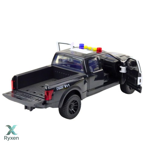 Samochód Pickup Z Motorem Światła Dźwięki Szary 1:12 LEAN TOYS