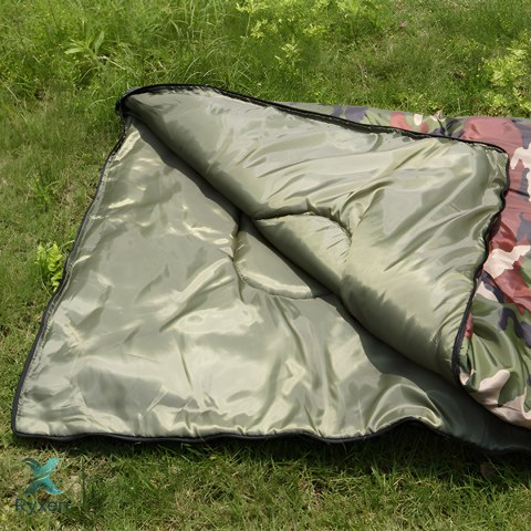 Śpiwór mumia turystyczny 2w1 kołdra pod namiot kaptur pokrowiec 210x75cm- s212 RTO