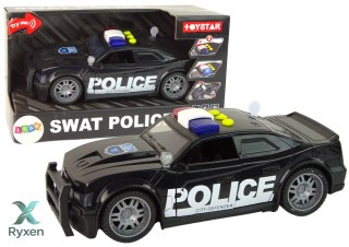 Auto Policja 1:14 Światła Dźwięki Czarne LEAN TOYS