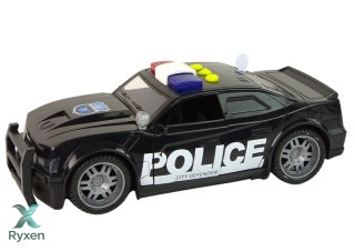 Auto Policja 1:14 Światła Dźwięki Czarne LEAN TOYS