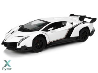 Auto Sportowe R/C 1:24 Lamborghini Veneno Białe 2.4 G Światła LEAN TOYS