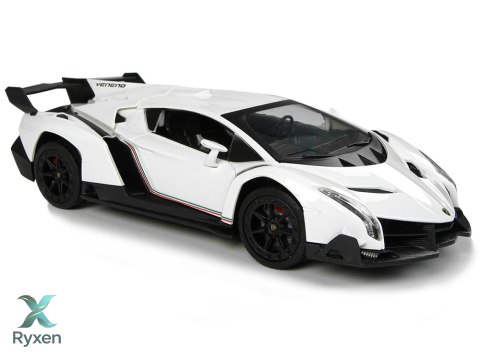 Auto Sportowe R/C 1:24 Lamborghini Veneno Białe 2.4 G Światła LEAN TOYS