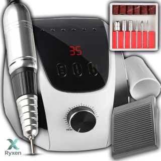 Frezarka do paznokci manicure pedicure hybrydy 65w lcd + frezy w zestawie RTO