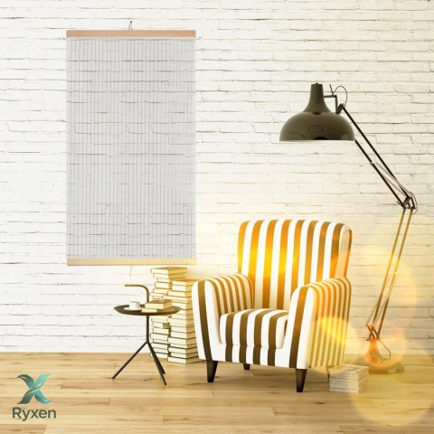 Grzejnik na podczerwień - giętki panel grzewczy 430W TRIO wzór 14 przeźroczysty, wymiary 100x57cm z regulatorem TRIO