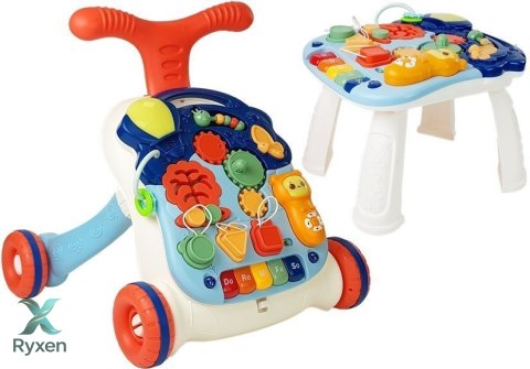 Interaktywny Pchacz Chodzik Stoliczek Panel Świeci Gra Telefon LEAN TOYS
