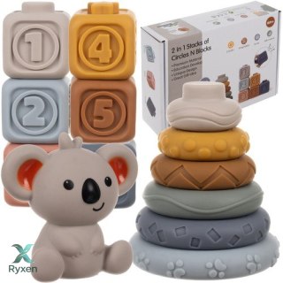 Klocki sensoryczne miękkie - 13 szt. Kruzzel 24812 KRUZZEL