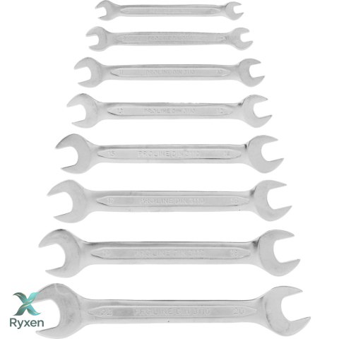 Klucze płaskie szt.8 (6*7-20*22mm), din 3110, cv, proline Proline