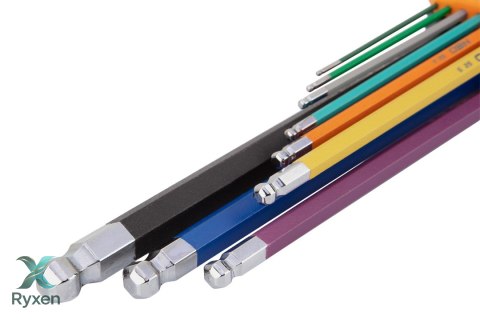 Klucze sześciokątne 1.5-10 mm, zestaw 9 szt. NEO TOOLS