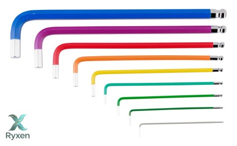 Klucze sześciokątne 1.5-10 mm, zestaw 9 szt. NEO TOOLS